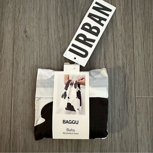 New BAGGU Baby Reusable Bag in Black and White Cow